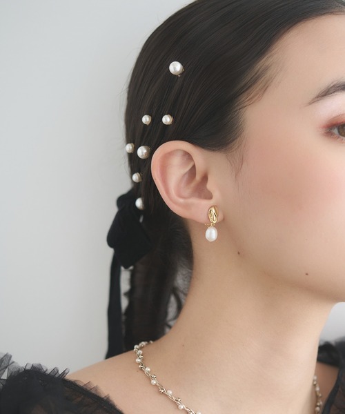 dee doo dah（ディドゥダ）の「【deedoodah】パールヘアピアスセット（ヘアピン・レディース・A/B・FREE）」の11枚目の写真