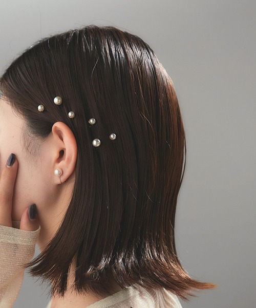 dee doo dah（ディドゥダ）の「【deedoodah】パールヘアピアスセット（ヘアピン・レディース・A/B・FREE）」の16枚目の写真