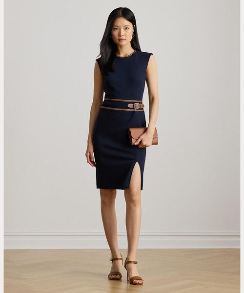 【Lauren Ralph Lauren】バックルトリムヘリンボーンSK新品 Lauren Ralph Lauren】バックルトリムヘリンボーンSK新品