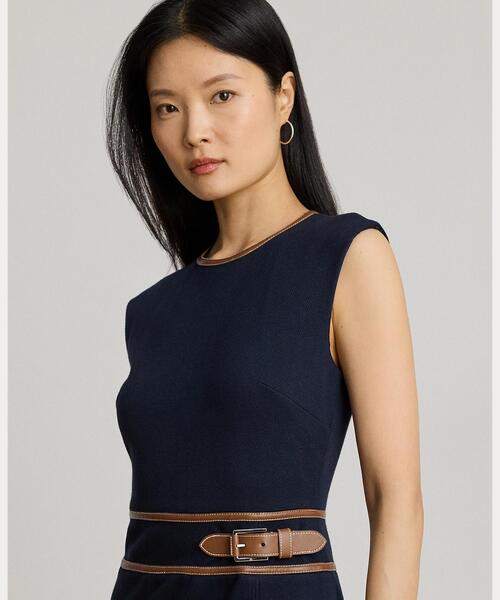 【Lauren Ralph Lauren】バックルトリムヘリンボーンSK新品 Lauren Ralph Lauren】バックルトリムヘリンボーンSK新品