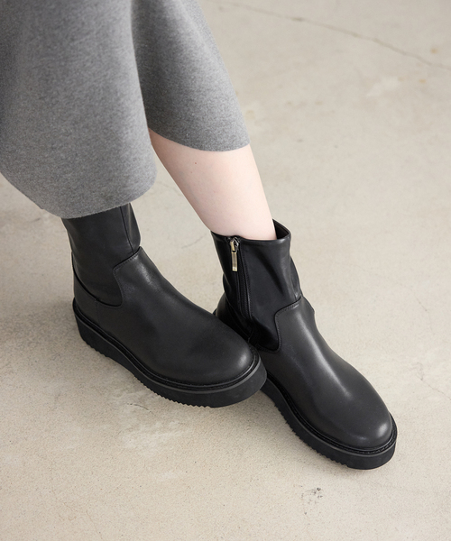 SLOBE IENA（スローブイエナ）の「SLOBE レザーブーツ（ブーツ・レディース・ブラック・23cm/23.5cm/24cm/24.5cm）」の15枚目の写真