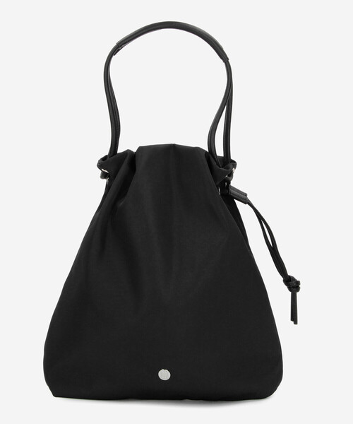 ORCIVAL（オーシバル）の「ORCIVAL | ドローストリング ショルダーポーチ（ショルダーバッグ・レディース・ライトグレー/ブラック・-）」の2枚目の写真