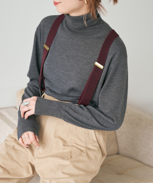 手洗い可 / 追加》18Gタートルネックプルオーバー（ニット/セーター