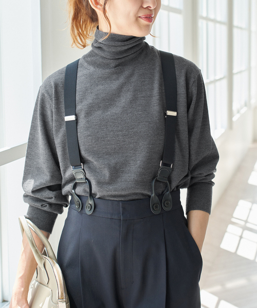 手洗い可 / 追加》18Gタートルネックプルオーバー（ニット/セーター