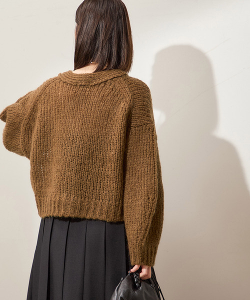 ジャーナルスタンダードレサージュ　AMYRIS Vネックカーディガン ジャーナルスタンダード レサージュ JOURNAL STANDARD L'ESSAGE AMYRIS