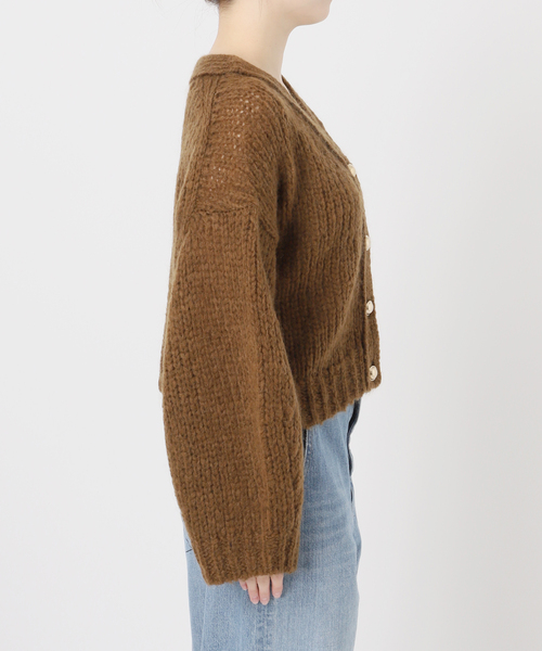 journal standard L'essage（ジャーナルスタンダードレサージュ）の「AMYRIS Vネックカーディガン（カーディガン/ボレロ・レディース・パープル/レッド/ブラウン・FREE）」の17枚目の写真