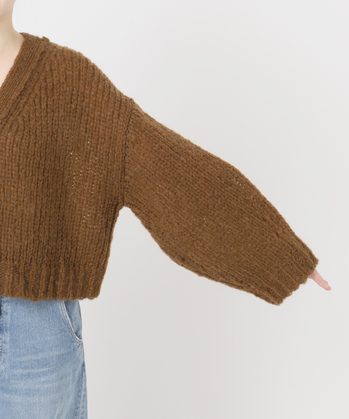 journal standard L'essage（ジャーナルスタンダードレサージュ）の「AMYRIS Vネックカーディガン（カーディガン/ボレロ・レディース・パープル/レッド/ブラウン・FREE）」の18枚目の写真