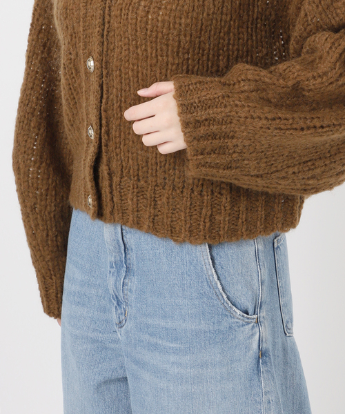 journal standard L'essage（ジャーナルスタンダードレサージュ）の「AMYRIS Vネックカーディガン（カーディガン/ボレロ・レディース・パープル/レッド/ブラウン・FREE）」の19枚目の写真