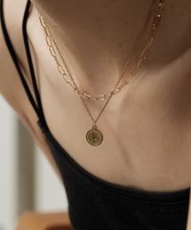 ORLEAN（オルレアン）の「【ORLEAN】 二連 レオンチェーン メダルネックレス サージカルステンレス（ネックレス）」