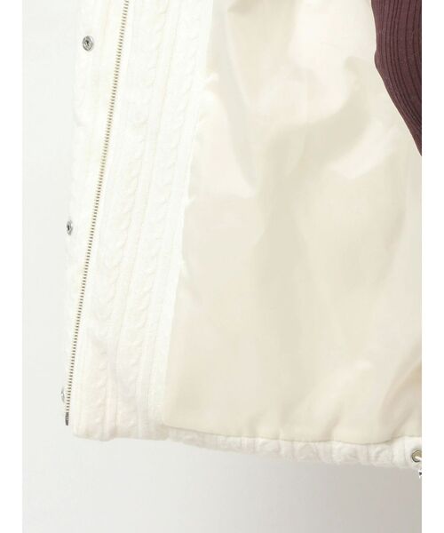 2WAYフード付きアライドショートニットダウン（ダウンジャケット