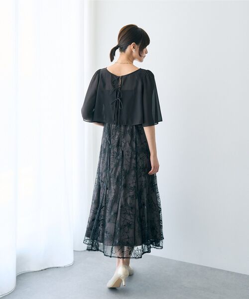 YECCA VECCA（イェッカヴェッカ）の「【2点SET】フラワー柄スパンコール刺繍ドレス（ドレス・レディース・チャコールグレー/グリーン・FREE）」の15枚目の写真