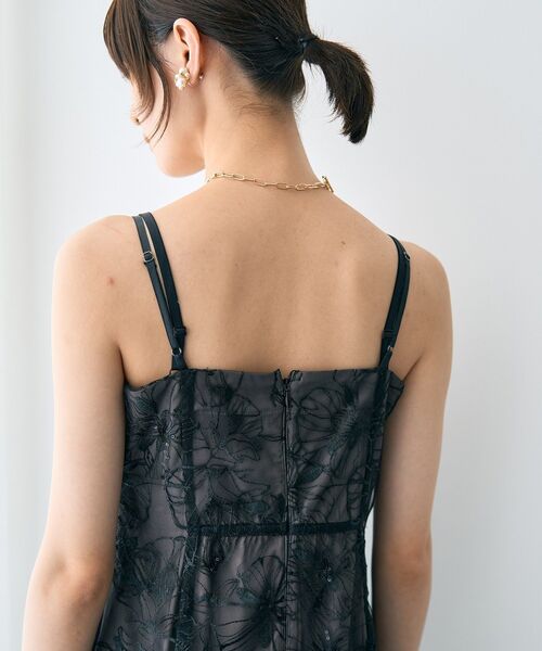 YECCA VECCA（イェッカヴェッカ）の「【2点SET】フラワー柄スパンコール刺繍ドレス（ドレス・レディース・チャコールグレー/グリーン・FREE）」の22枚目の写真