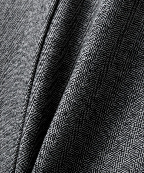 【CLEL】ウールブレンド ヘリンボーンツイードテーラードジャケット CLEL】Wool Blend Herringbone Tweed Tailored Jacket / ウール