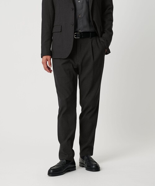 リサイクル ポリエステル 1プリーツ テーパード パンツ NO.3