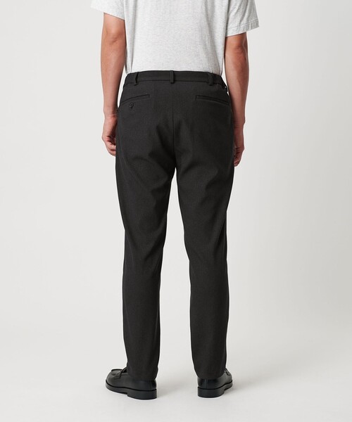 beauty&youth 1 プリーツテーパードパンツ リサイクル ポリエステル 1プリーツ テーパード パンツ