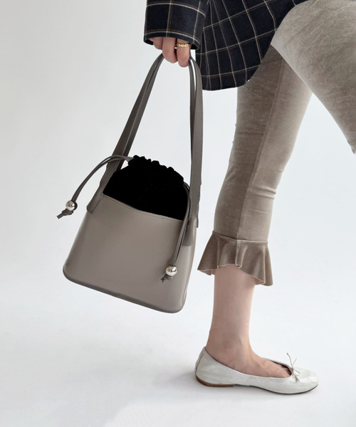 EDIT. FOR LULU（エディットフォールル）の「【PIENI for LULU】CICACUI kinchaku（クラッチバッグ・レディース・グレー系その他・FREE）」の17枚目の写真