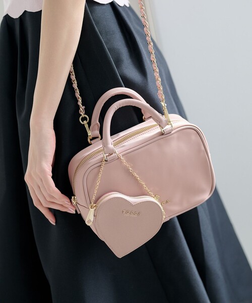 TOCCA（トッカ）の「WITH CLARISSE 2WAY NYLONBAG ミニボストンバッグ（ボストンバッグ・レディース・ネイビー系/ピンク系/ベージュ系/ブルー系/ブラック系・F）」の15枚目の写真