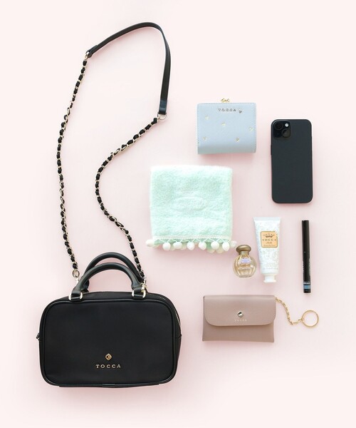 TOCCA（トッカ）の「WITH CLARISSE 2WAY NYLONBAG ミニボストンバッグ（ボストンバッグ・レディース・ネイビー系/ピンク系/ベージュ系/ブルー系/ブラック系・F）」の20枚目の写真