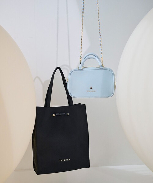 TOCCA（トッカ）の「WITH CLARISSE 2WAY NYLONBAG ミニボストンバッグ（ボストンバッグ・レディース・ネイビー系/ピンク系/ベージュ系/ブルー系/ブラック系・F）」の22枚目の写真