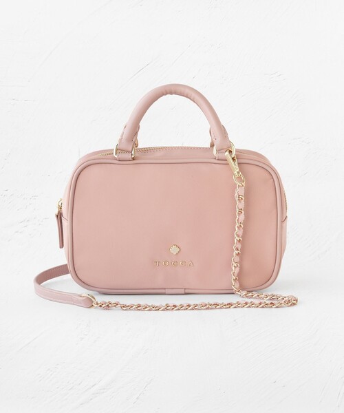 TOCCA（トッカ）の「WITH CLARISSE 2WAY NYLONBAG ミニボストンバッグ（ボストンバッグ・レディース・ネイビー系/ピンク系/ベージュ系/ブルー系/ブラック系・F）」の6枚目の写真