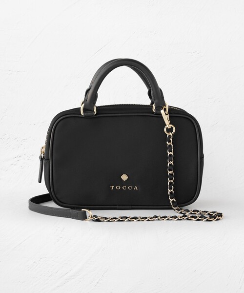TOCCA（トッカ）の「WITH CLARISSE 2WAY NYLONBAG ミニボストンバッグ（ボストンバッグ・レディース・ネイビー系/ピンク系/ベージュ系/ブルー系/ブラック系・F）」の7枚目の写真