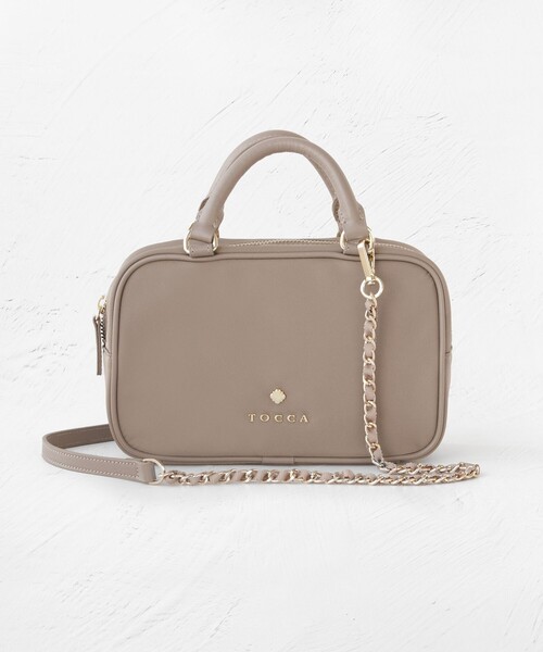 TOCCA（トッカ）の「WITH CLARISSE 2WAY NYLONBAG ミニボストンバッグ（ボストンバッグ・レディース・ネイビー系/ピンク系/ベージュ系/ブルー系/ブラック系・F）」の8枚目の写真