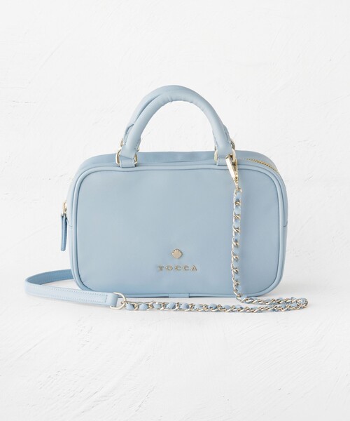TOCCA（トッカ）の「WITH CLARISSE 2WAY NYLONBAG ミニボストンバッグ（ボストンバッグ・レディース・ネイビー系/ピンク系/ベージュ系/ブルー系/ブラック系・F）」の9枚目の写真
