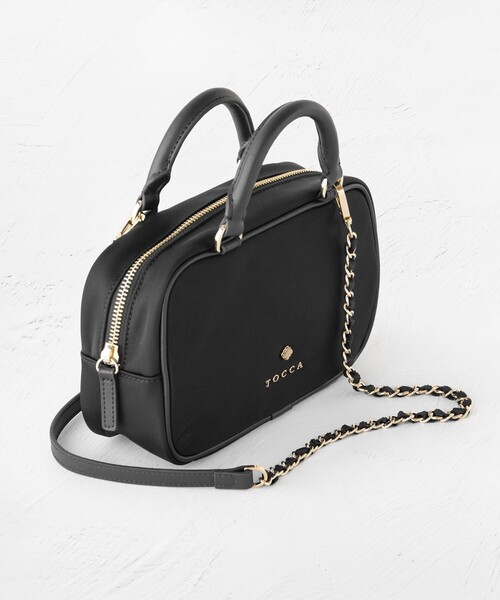 TOCCA（トッカ）の「WITH CLARISSE 2WAY NYLONBAG ミニボストンバッグ（ボストンバッグ・レディース・ネイビー系/ピンク系/ベージュ系/ブルー系/ブラック系・F）」の10枚目の写真
