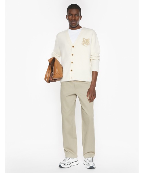 Maison Kitsune（メゾンキツネ）の「FOX HEAD INTARSIA MERINO CARDIGAN（カーディガン/ボレロ・メンズ・アイボリー/ブラック/セージグリーン・XL/L/M/S/XS）」の6枚目の写真