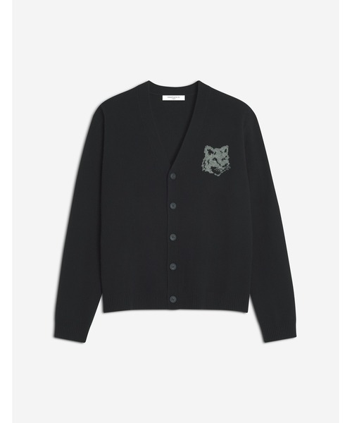 Maison Kitsune（メゾンキツネ）の「FOX HEAD INTARSIA MERINO CARDIGAN（カーディガン/ボレロ・メンズ・アイボリー/ブラック/セージグリーン・XL/L/M/S/XS）」の10枚目の写真