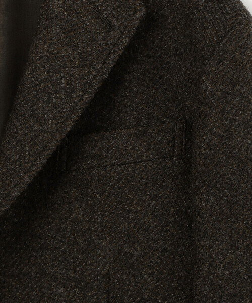 イタリア製 ブラウン ヘリンボーンブレザー イタリア製 ブラウン