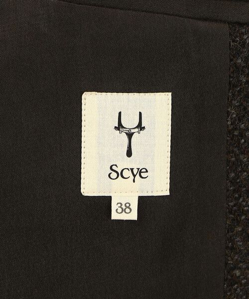 Scye(サイ)の「Scye | ヘリンボーンツイード ブレザー WOMEN(テーラードジャケット・レディース・ダークブラウン・38)」の10枚目の写真