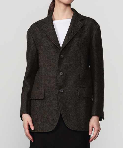 AD2000 archive 縮絨ツイードヘリンボーンジャケット ブレザー 00 AD2000 archive 縮絨ツイードヘリンボーンジャケット ブレザー 00