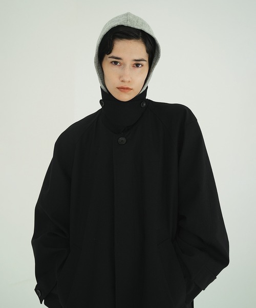 CLANE（クラネ）の「BULKY LINE STAIN COAT（ステンカラーコート・レディース・ブラウン/ブラック・2/1）」の11枚目の写真