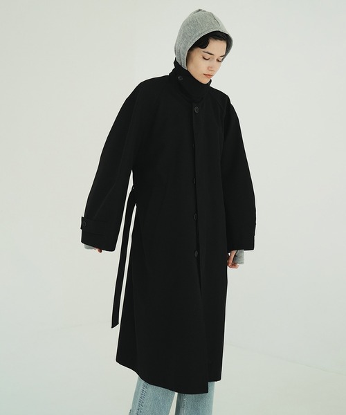 セール】BULKY LINE STAIN COAT（ステンカラーコート）｜CLANE（クラネ