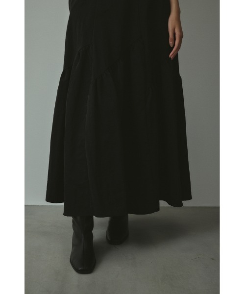 STYLEMIXER（スタイルミキサー）の「スラッシュパネルスカート（スカート・レディース・ブラック/カーキ・SMALL/MEDIUM）」の9枚目の写真