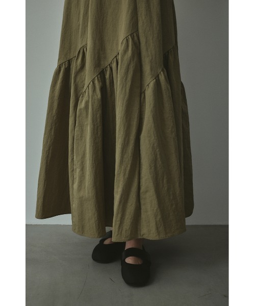 STYLEMIXER（スタイルミキサー）の「スラッシュパネルスカート（スカート・レディース・ブラック/カーキ・SMALL/MEDIUM）」の19枚目の写真