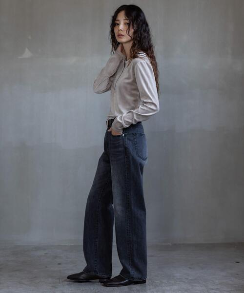 URBAN RESEARCH Sonny Label（アーバンリサーチサニーレーベル）の「『UR TECH』ベロアヘンリーネックプルオーバー（Tシャツ/カットソー・レディース・チャコールグレー/ブラウン/ライトグレー・FREE）」の19枚目の写真