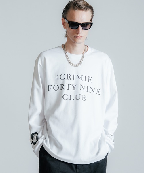 CRIMIE(クライミー)の「THE CRIMIE 49 CLUB LONG T SHIRTS(Tシャツ/カットソー・メンズ・ブラック/ホワイト・L/XL/XXL/M)」の2枚目の写真