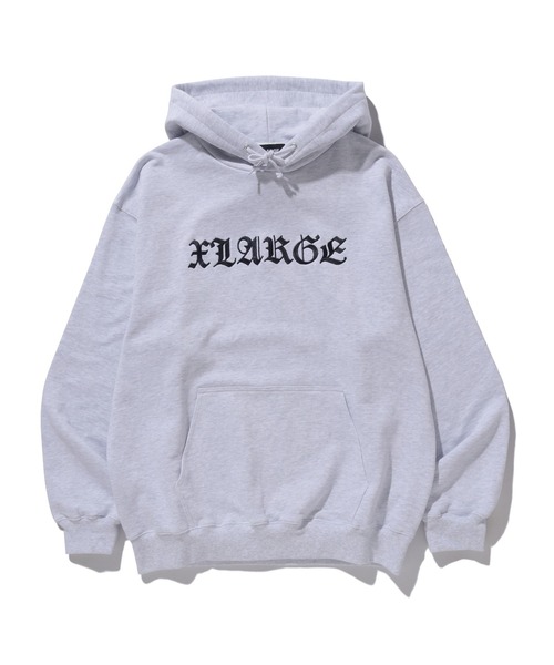 XLARGE(エクストララージ)の「OLD ENGLISH PULLOVER HOODED SWEATSHIRT(パーカー・メンズ・ブラウン/ブラック/アッシュ・XL/L/M/S)」の16枚目の写真