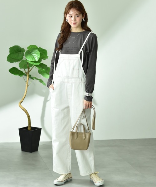 INTERPLANET（インタープラネット）の「【CYNICAL】ミドルオンスデニムキャミサロペット（サロペット/オーバーオール・レディース・ライトブルー/サックスブルー/オフホワイト・FREE）」の14枚目の写真