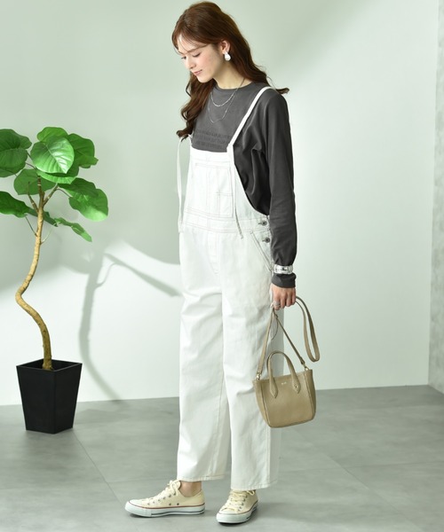 INTERPLANET（インタープラネット）の「【CYNICAL】ミドルオンスデニムキャミサロペット（サロペット/オーバーオール・レディース・ライトブルー/サックスブルー/オフホワイト・FREE）」の17枚目の写真