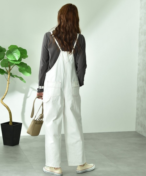 INTERPLANET（インタープラネット）の「【CYNICAL】ミドルオンスデニムキャミサロペット（サロペット/オーバーオール・レディース・ライトブルー/サックスブルー/オフホワイト・FREE）」の16枚目の写真