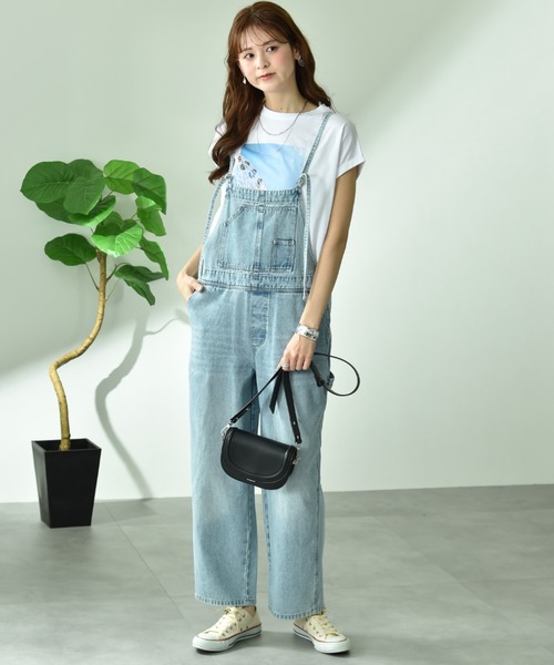 INTERPLANET（インタープラネット）の「【CYNICAL】ミドルオンスデニムキャミサロペット（サロペット/オーバーオール・レディース・ライトブルー/サックスブルー/オフホワイト・FREE）」の21枚目の写真
