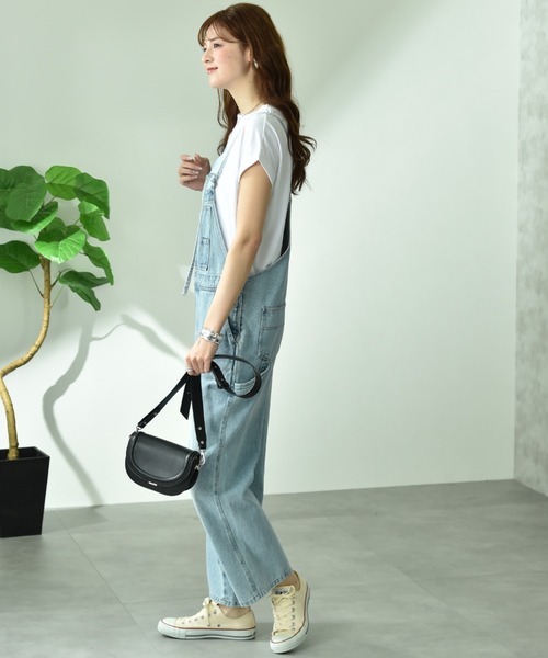 INTERPLANET（インタープラネット）の「【CYNICAL】ミドルオンスデニムキャミサロペット（サロペット/オーバーオール・レディース・ライトブルー/サックスブルー/オフホワイト・FREE）」の22枚目の写真