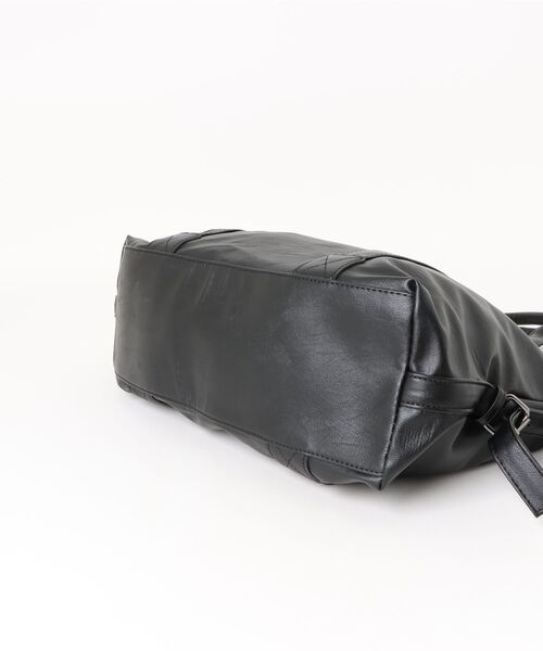 Burner(バーナー)の「【OKUOKU 0909】大容量 2WAY レザーボストンバッグ oku-bag-36-36【RBTS】(ボストンバッグ・レディース・ブラック・FREE)」の3枚目の写真