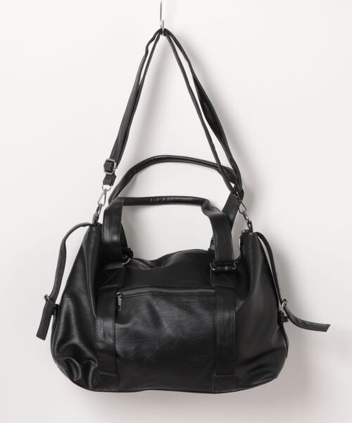 Burner(バーナー)の「【OKUOKU 0909】大容量 2WAY レザーボストンバッグ oku-bag-36-36【RBTS】(ボストンバッグ・レディース・ブラック・FREE)」の12枚目の写真