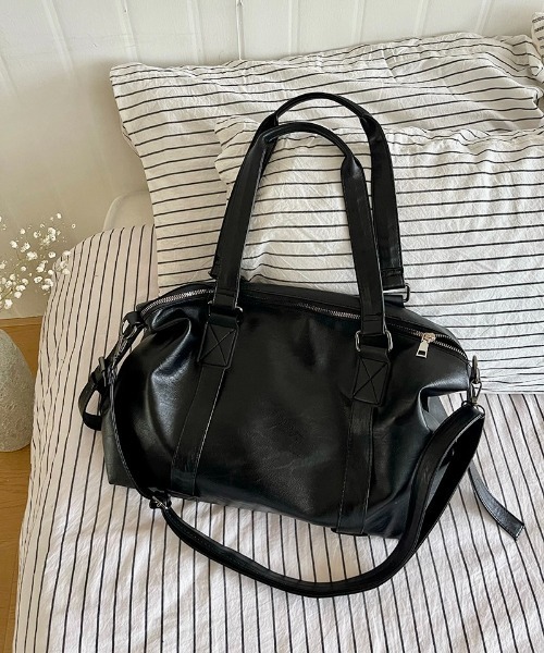Burner(バーナー)の「【OKUOKU 0909】大容量 2WAY レザーボストンバッグ oku-bag-36-36【RBTS】(ボストンバッグ・レディース・ブラック・FREE)」の11枚目の写真