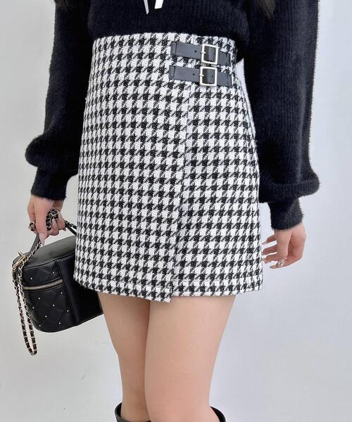 INGNI(イング)の「サイドダブルベルトチェック柄ラップスカパン(スカート・レディース・その他11/グレー系1/ホワイト系その他2・FREE)」の18枚目の写真