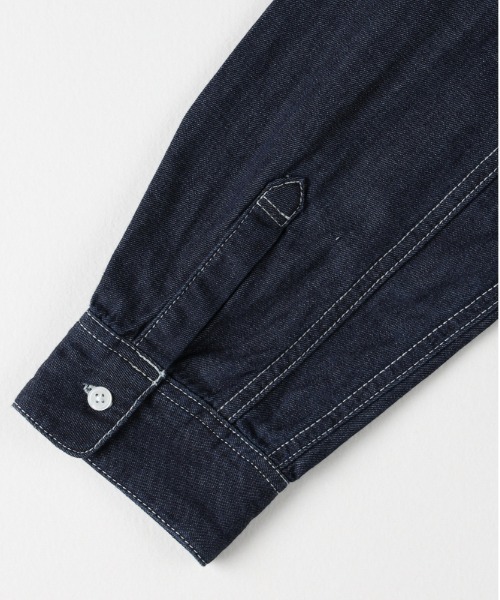 BACK NUMBER(バックナンバー)の「【BACK NUMBER】デニムビッグシルエットシャツジャケット (ラウンドカット/胸ポケット/微光沢/通気性/オールシーズン/カジュアル/レイヤード/デイリーユース)(シャツ/ブラウス・メンズ・ブラック/ダークインディゴブルー・L/XL/M)」の8枚目の写真